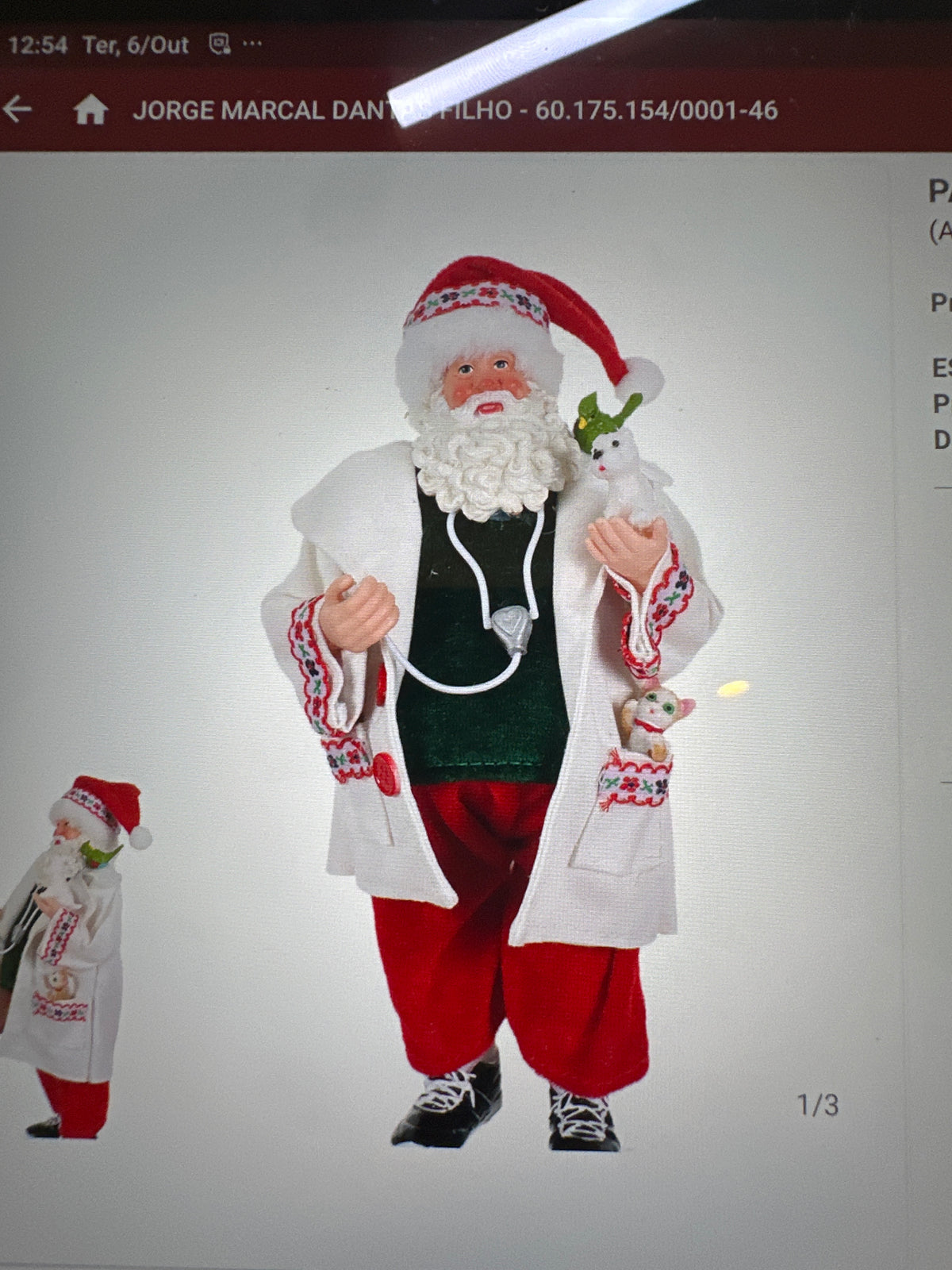 Papai Noel Médico Veterinário