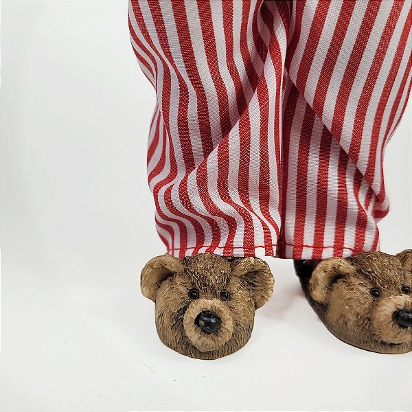 Papai Noel Decorativo de Pijama - 27cm - Casa de Paetê