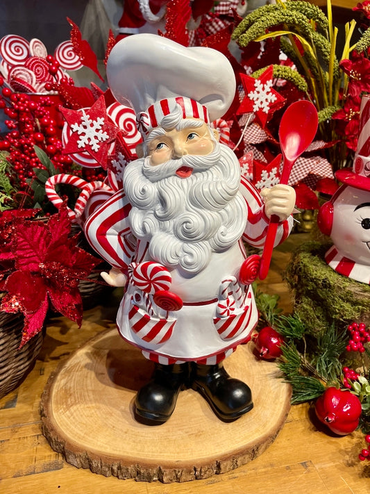 Papai Noel Chef Confeiteiro de Natal - 47cm - Casa de Paetê