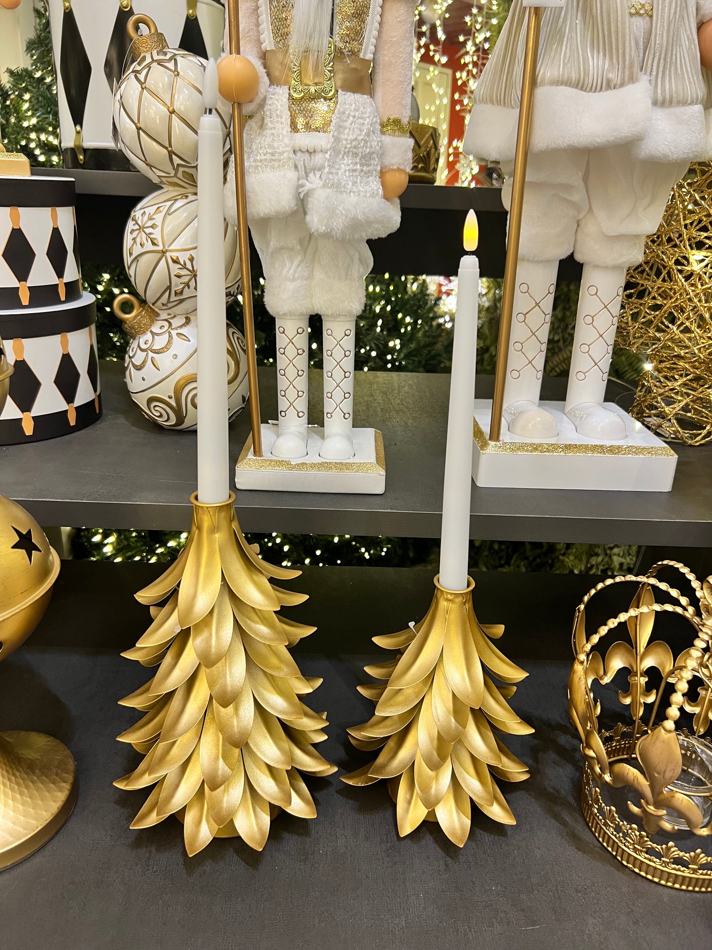 Castiçal Dourado Pinheiro M