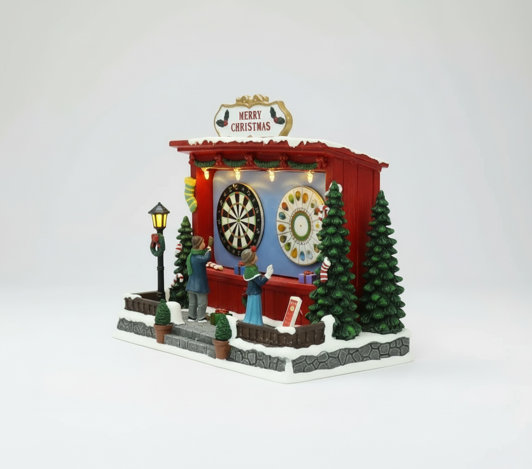 Barraca Natalina Tiro ao Alvo com Luz – 22cm