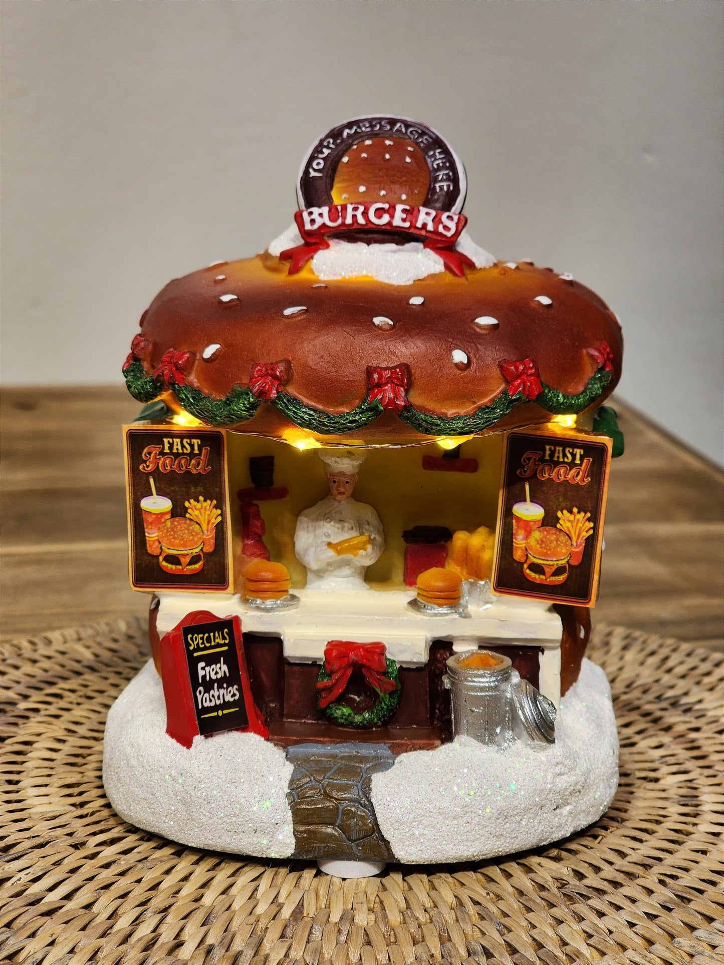 Decoracao Cenario Natalino Hamburgueria