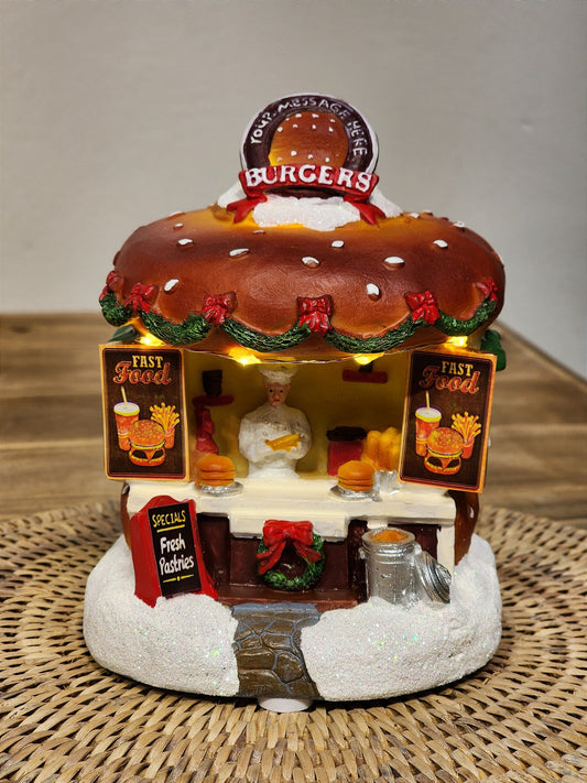 Decoracao Cenario Natalino Hamburgueria