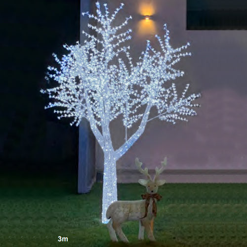 Árvore LED Cerejeira Sirco Uso Externo Bivolt (Branco Quente)