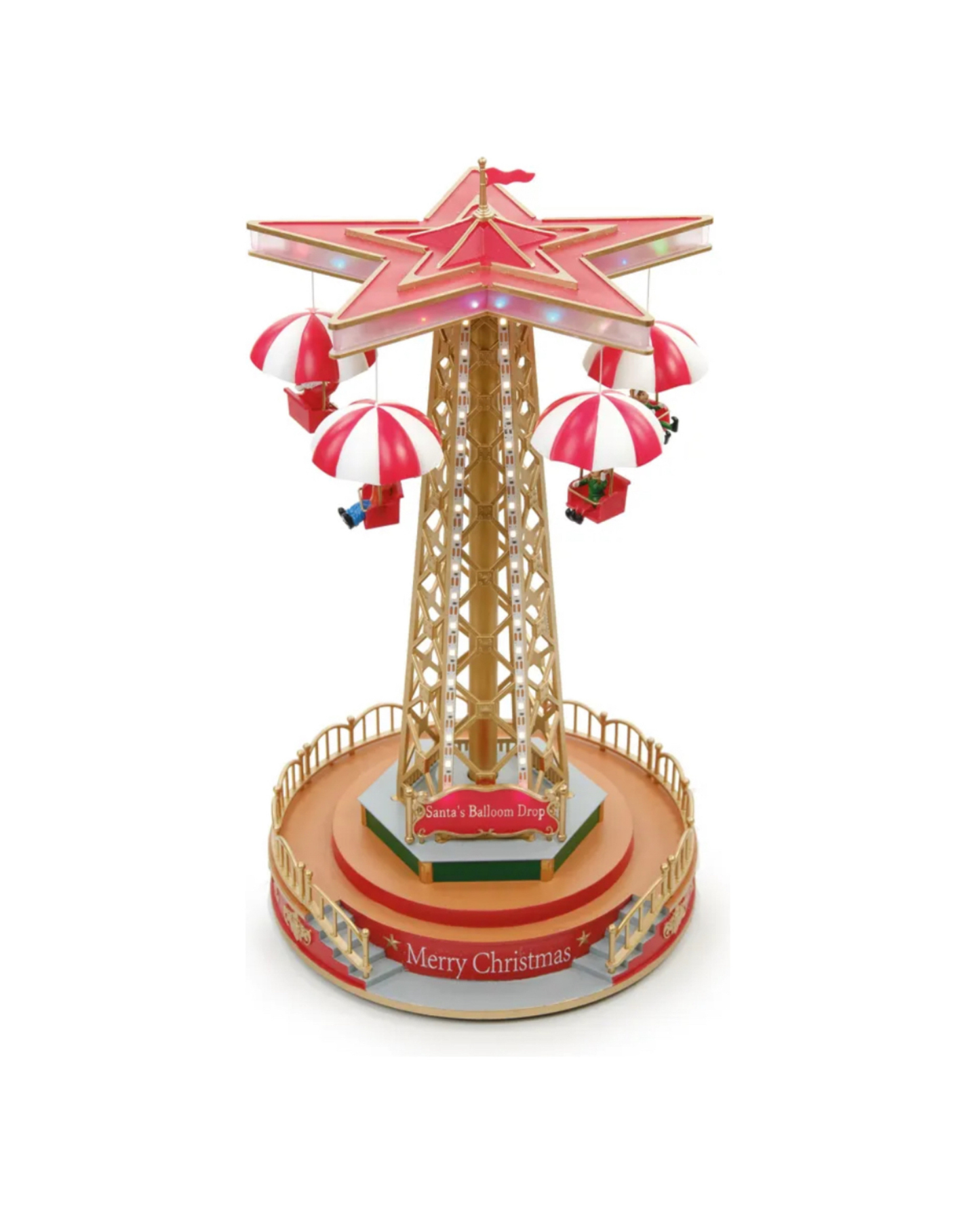 Torre Paraquedas Cenario Natalino Parque De Diversões
