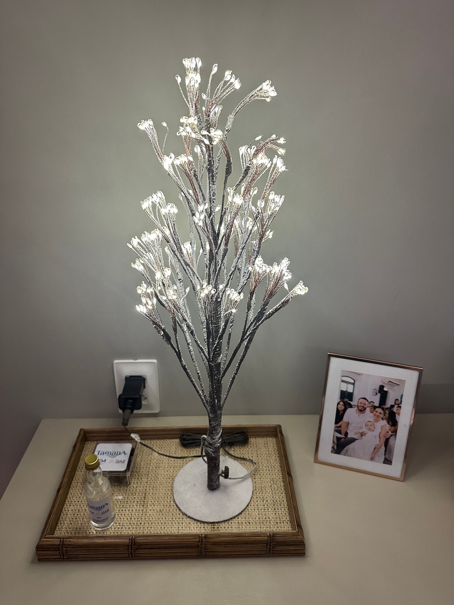 Árvore de Mesa 520 Leds Fio de Fada Neve
