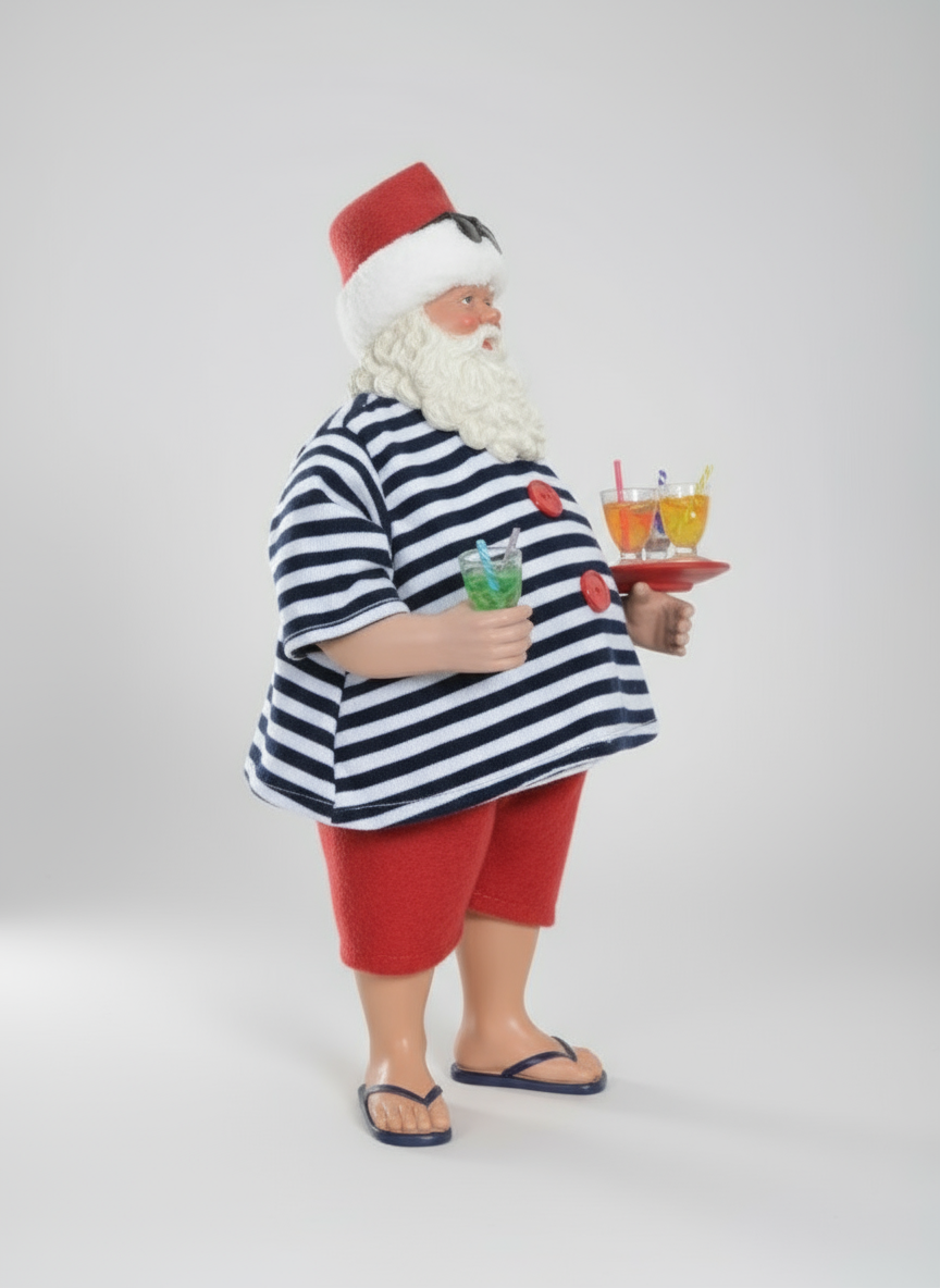 Papai Noel Praiano Drinks Colecionável
