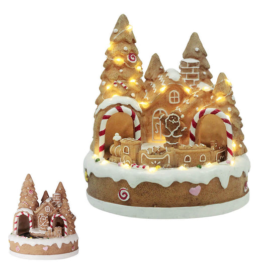 Vila Natal Gingerbread c/ Movimento e Led