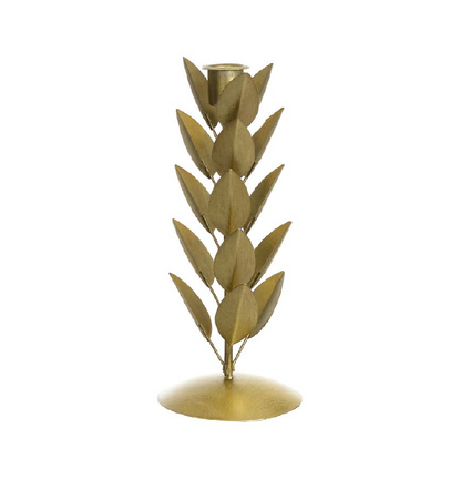 Castiçal Dourado de Aluminio 32cm