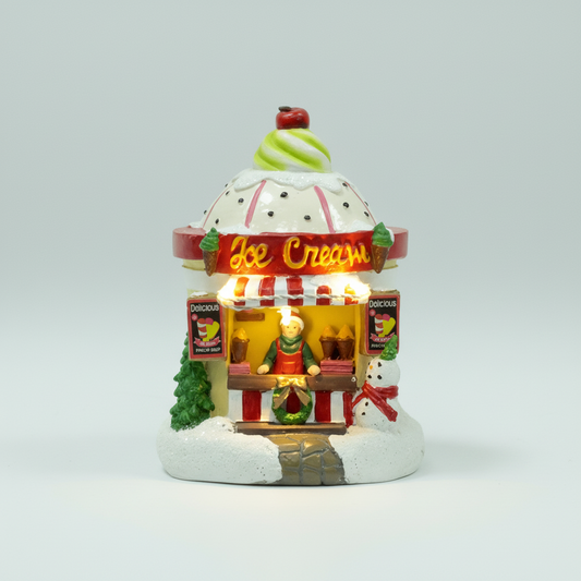 Cenário Natal Sorveteria c/ Led