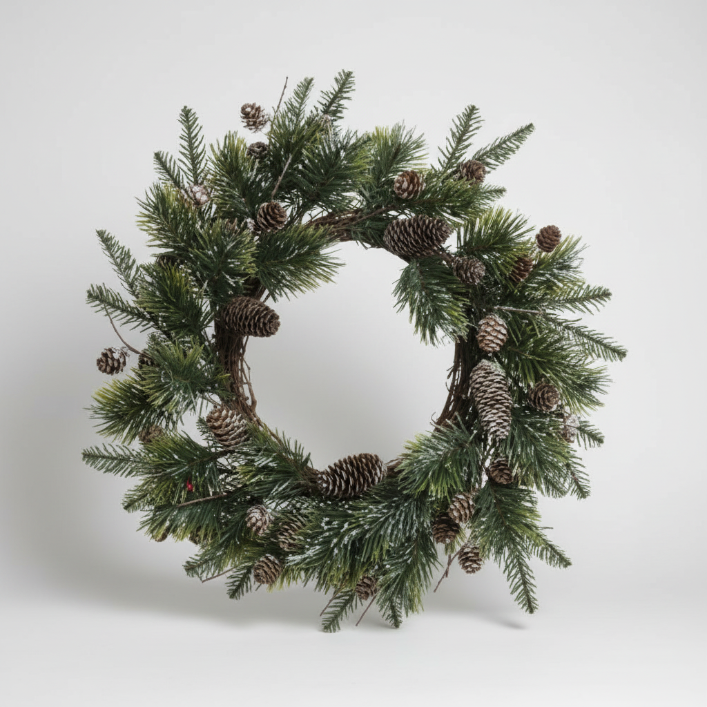 Guirlanda Natal c/ Pinha Verde 55cm