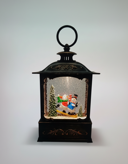 Lanterna Natalina Decorativa Cenário (Ouro Velho)