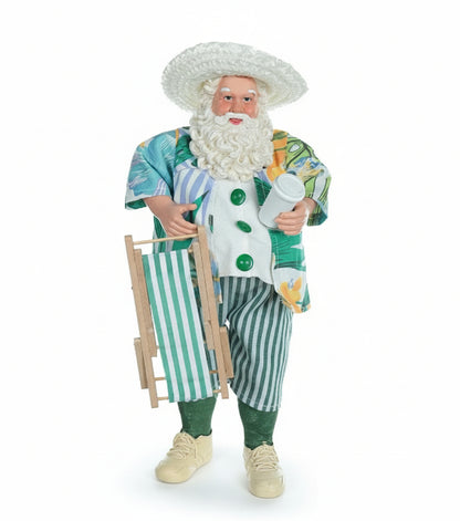 Papai Noel Colecionavel Cadeira de Praia