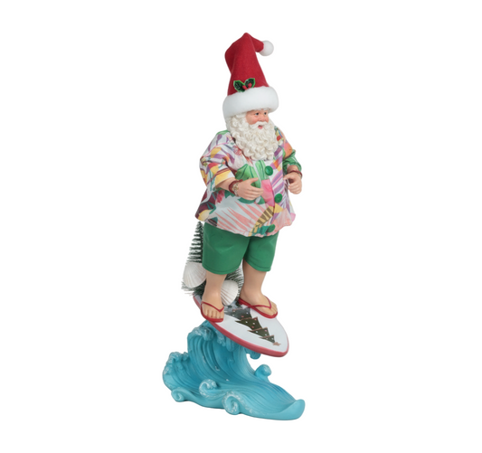 Papai Noel Surfista c/ Prancha Colecionável