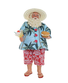 Papai Noel Praiano Tropical com Sorvete – 28cm