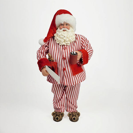 Papai Noel Decorativo de Pijama - 27cm - Casa de Paetê