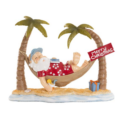 Papai Noel Praiano na Rede 35cm