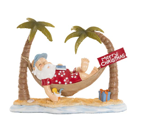 Papai Noel Praiano na Rede 35cm