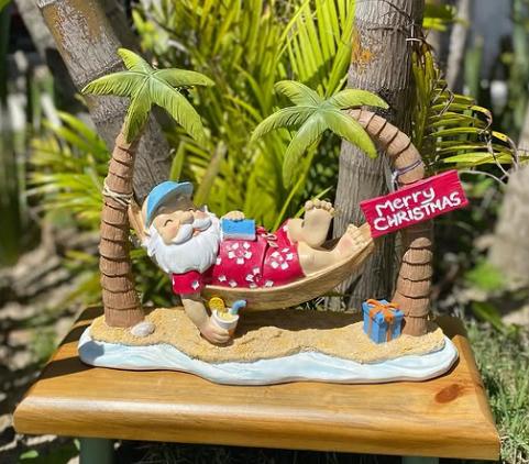 Papai Noel Praiano na Rede 35cm