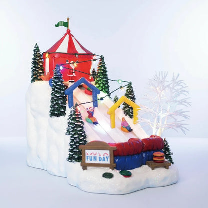 Parque Escorrego de Neve Natalino Animado