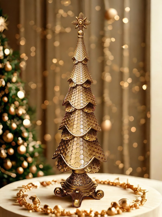 Árvore Natal Dourada 51cm