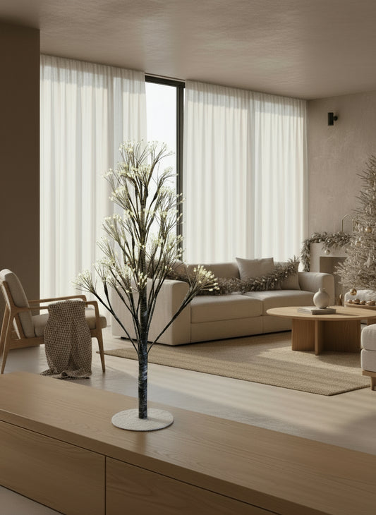 Árvore de Mesa 520 Leds Fio de Fada Neve