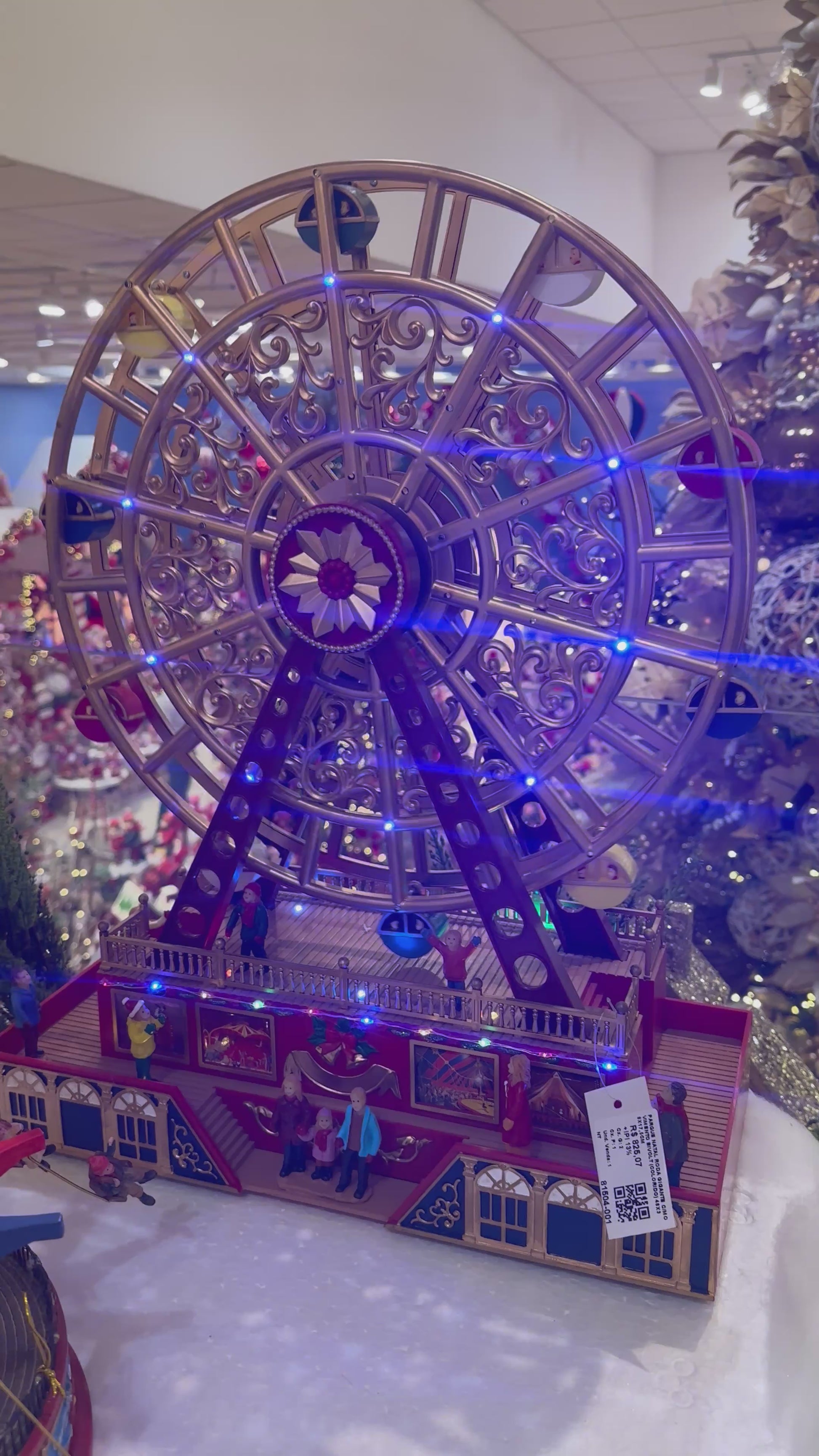 Vila Natalina Parque Diversao Roda Gigante Luz e Movimento
