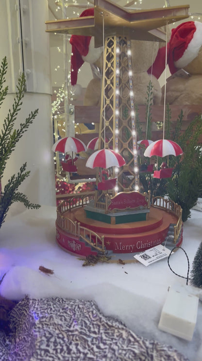 Torre Paraquedas Cenario Natalino Parque De Diversões Luz e Movimento