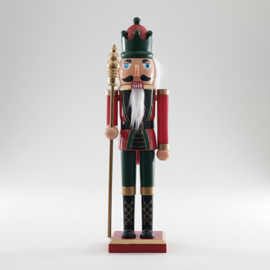 Boneco Natal Quebra-Nozes (Vermelho Verde) 40cm