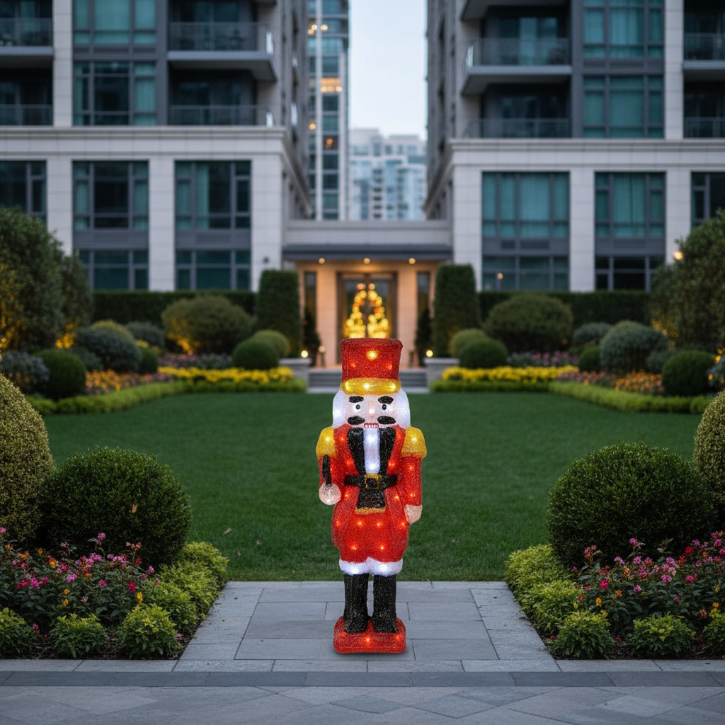 Quebra-Nozes em Acrílico para Jardim Área Externa com Luzes 60cm